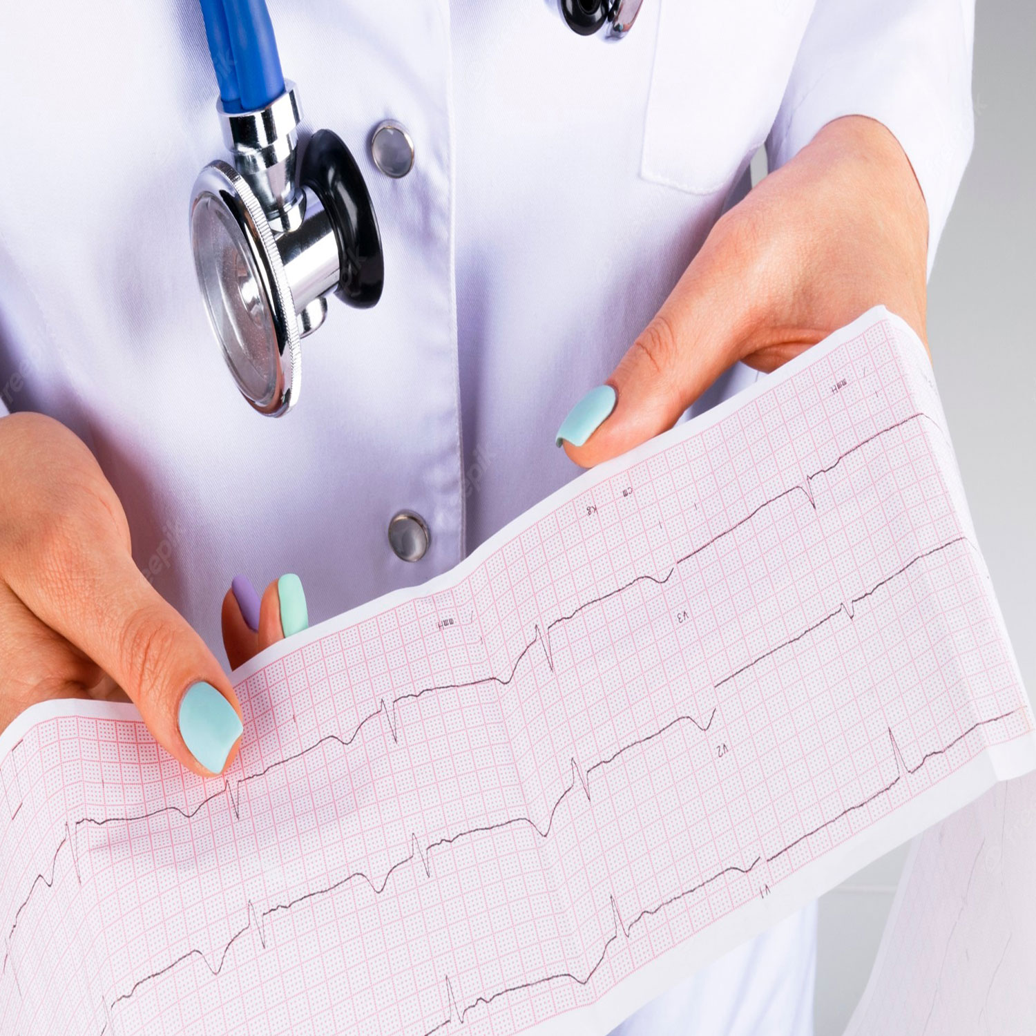 بررسی تست نوار قلب برای تشخیص عوارض قلبی توسط پزشک
